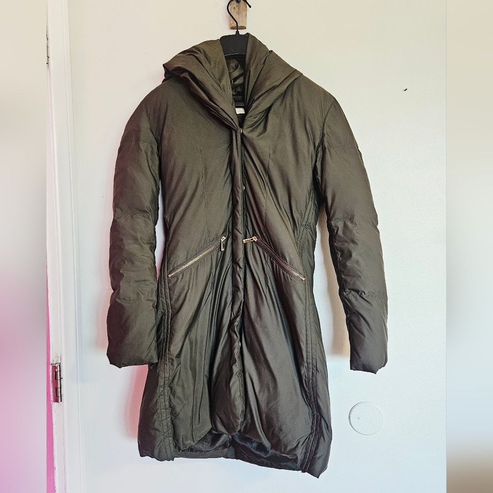 Michael Kors Women's Olive Hooded Puffer Coat Size XS